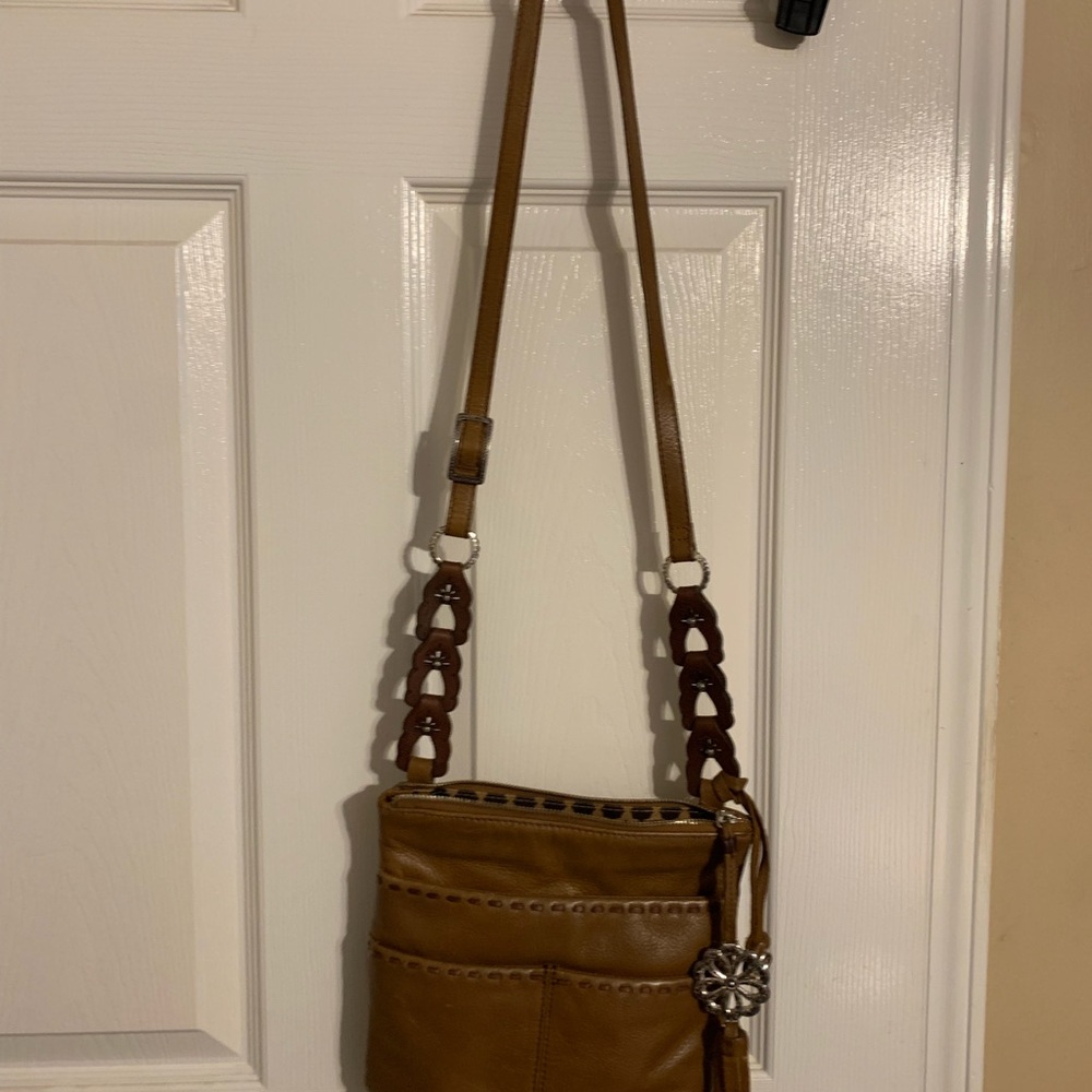 Brighton “Koda” Brown Leather Crossbody Bag